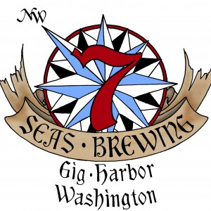 SEAS Brewing Co ~ Tacoma & Gig Harbor Seven WASHINGTON Beer STICKER ~ 7 