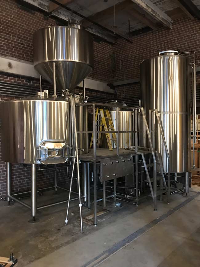 Sparkling new brewhouse.