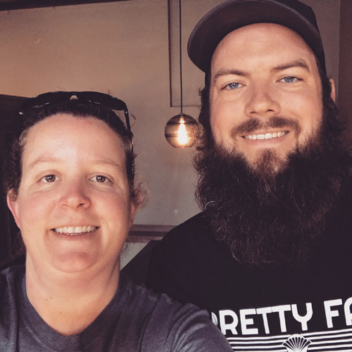 Karissa and Tyler. Owners of Pretty Fair Beer Company, a beer bar in Ellensburg, Washington