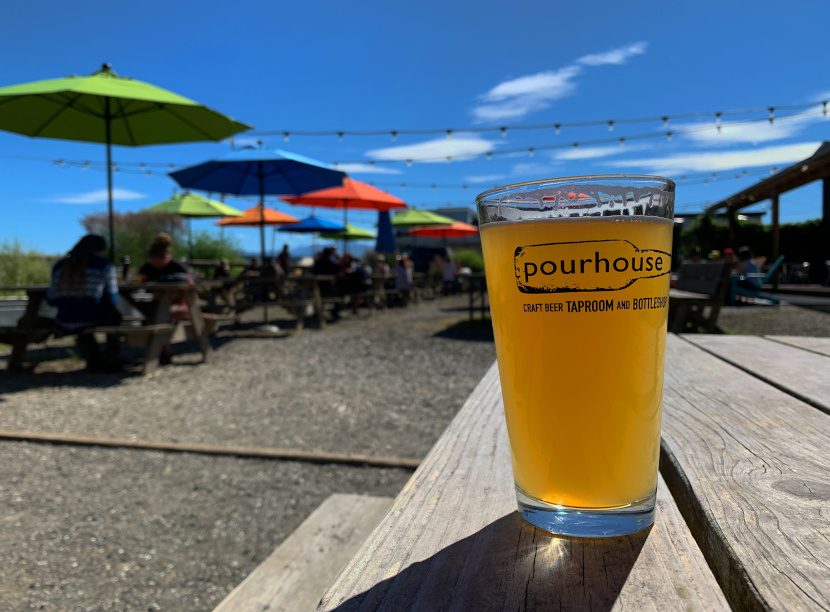 The Pourhouse beer garden in Port Townsend, WA.