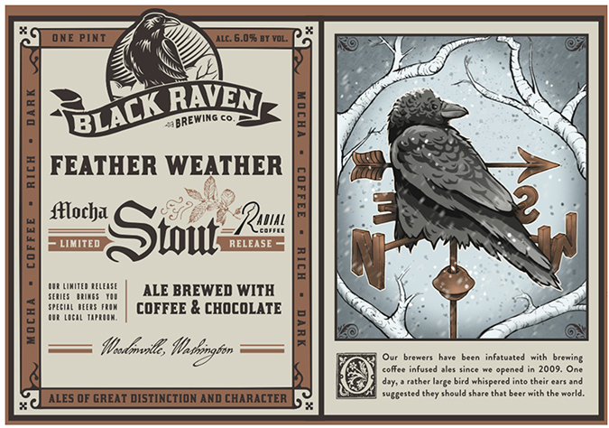 black raven brewing feather weather