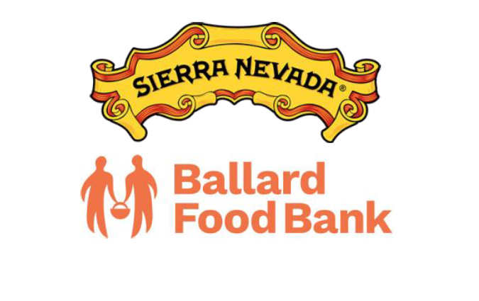 sierra nevada brewing and ballard food bank logos.