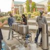 Students brewing beer at Central Washington University.