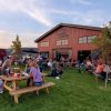 Beer garden at Iconic Brewing.
