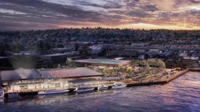 Architects rendering of West Canal Yards.