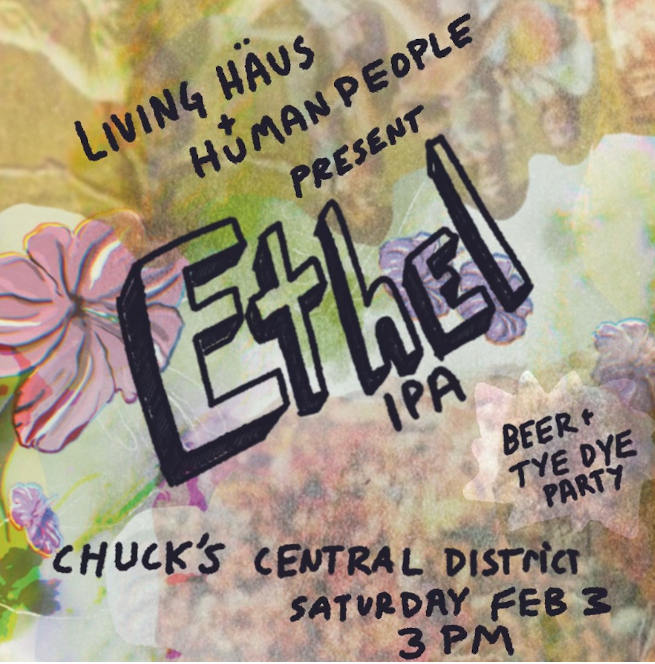Poster for Saturday's event at Chuck's Hop Shop.