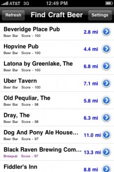 The results above, based on my location in West Seattle. Oops. Missed a few.