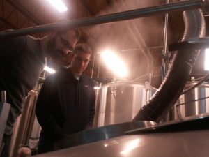 Matt Lincoln (Fremont Brewing) and Chris Ray "going in." June 2011.