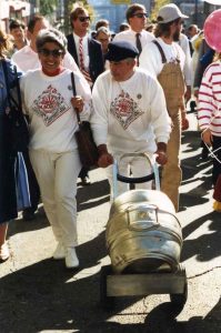 Delivering the first keg of Pike Pale Ale on October 17, 1989.