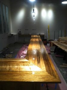 Taken a couple weeks ago, this picture shows the happily large bar at the taproom. Lifted from the Holy Mountain Facebook page.