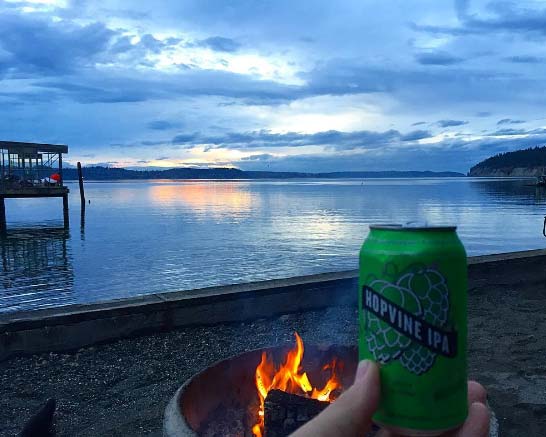 I #drinkWABeer because it makes a sunset on Sequim Bay so much more beautiful.