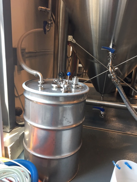 Capturing CO2 off the primary fermenter. 
