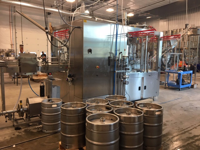 New canning line at Icicle Brewing. One of the places where CO2 is used.