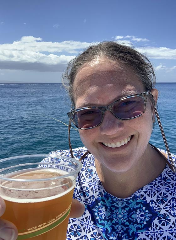 A half-day snorkeling charter trip - local beer on tap. 