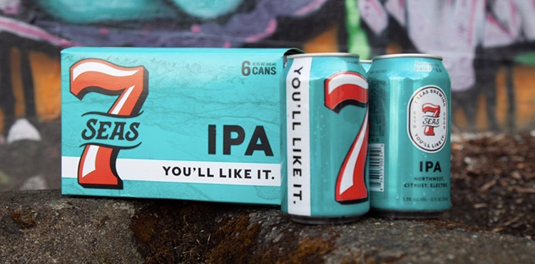 7 Seas Brewing introduces new branding and packaging for its beer.