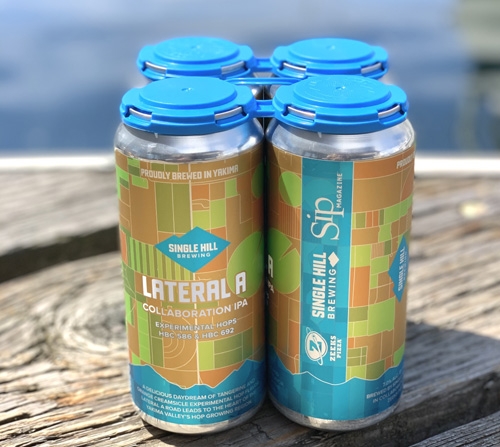 Lateral A IPA in 16-ounce cans.