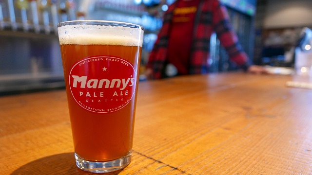 Georgetown Brewing introduces cans of Manny's Pale Ale for the first time.