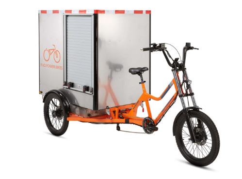 The Rad burro, commercial electric trike from Rad Power Bikes.