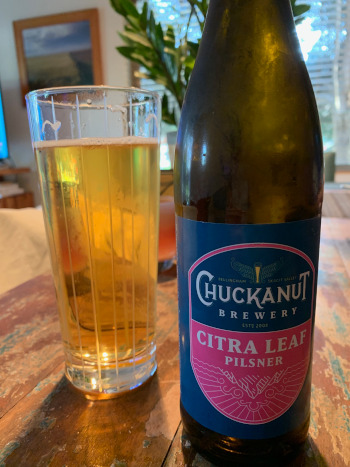 Citra Leaf Pilsner by Chuckanut Brewery.