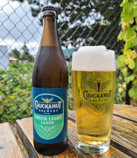 Chuck Light from Chuckanut Brewery, a low calorie craft lager.