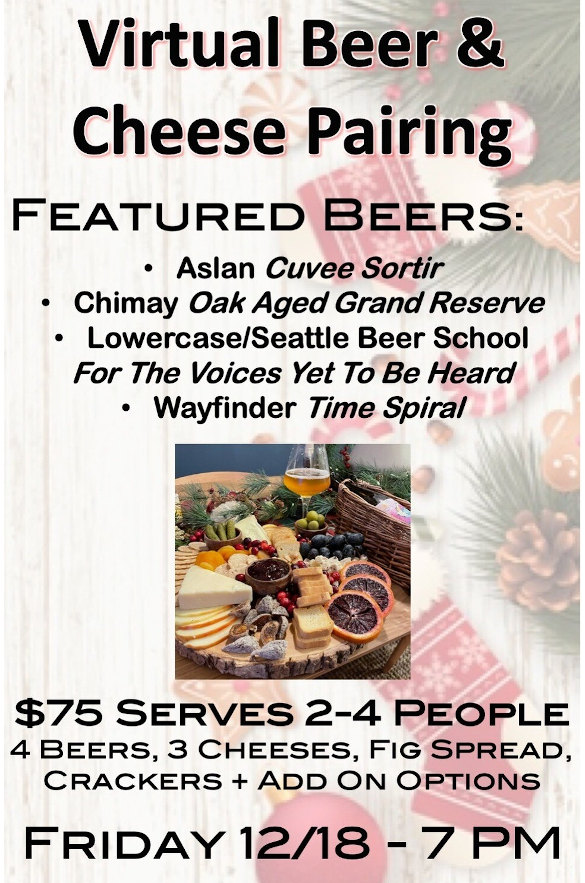 teku tavern presents a holiday beer and cheese tasting event.