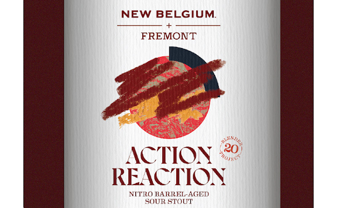 fremont brewing and new belgium brewing - bottle of the new collaboration beer.