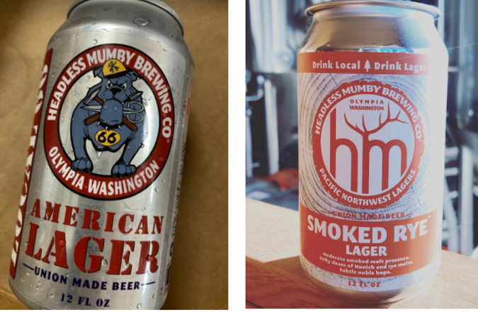 headless mumby beer now in cans. Local 66 Lager and Smoked Rye Lager 