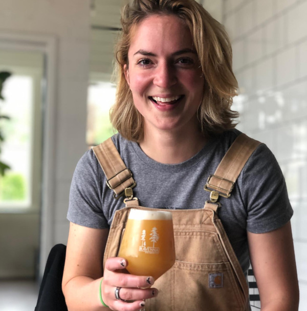 Audra Johansen, the head brewer at Ravenna Brewing in Seattle.
