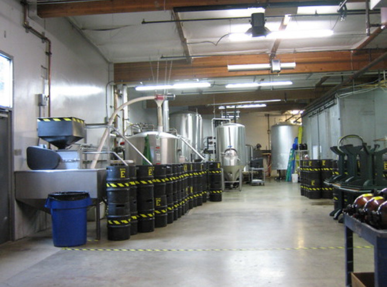 The brewery at Big E Ales in Lynnwood, Washington.