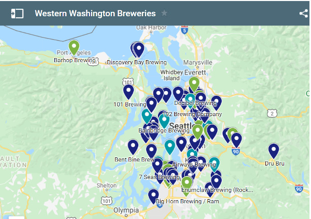 Georgia Breweries Map