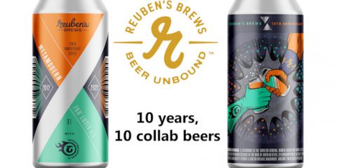 reuben;'s brews 10th anniversary callab beers.