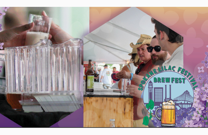 Logo for Spokane Lilac Festival Brewfest.