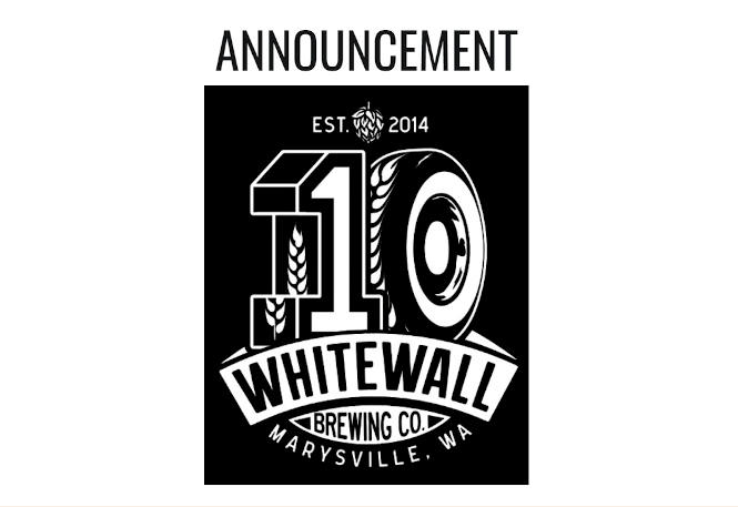 Poster for Whitewall Brewing's 10th anniversary party.