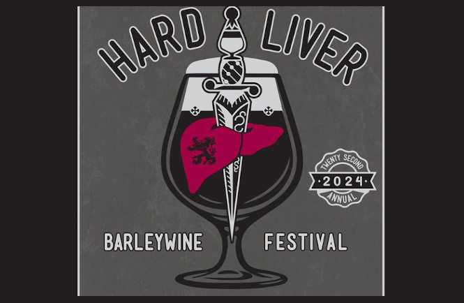 Poster for HardLiver Fest at Brouwer's Cafe.