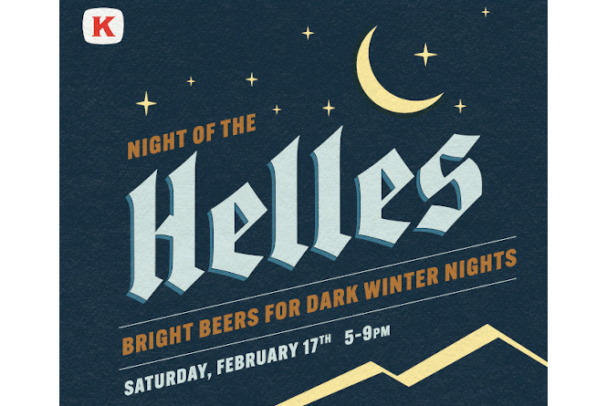 Small poster for the Night of the Helles event at Kulshan Brewing.