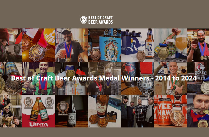A collage of images from the Best of Craft Beer Awards.