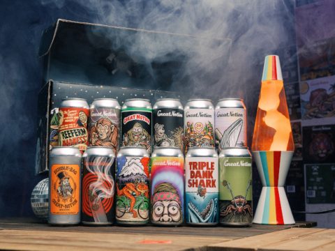 A selection of canned beer from Great Notion.,