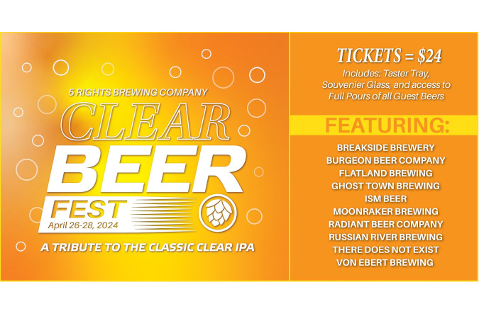 Poster for Clear Beer Fest.