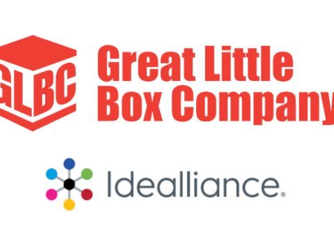 Logos for Great Little Box Company and Idealliance.