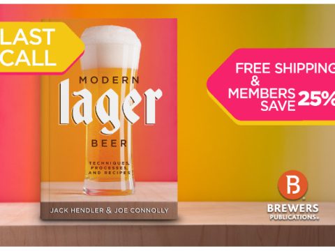 Banner for the new book, Modern Lager Beer.