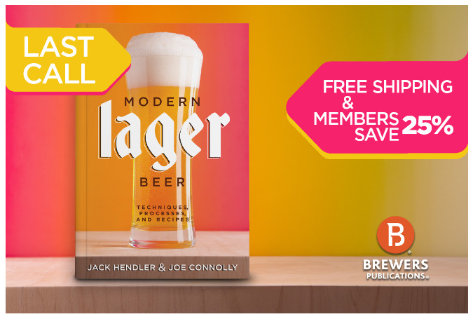 Banner for the new book, Modern Lager Beer.