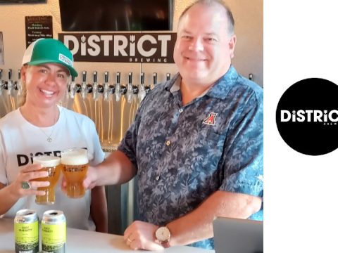 The Shintaffers, owners of District Brewing.