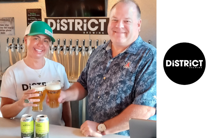The Shintaffers, owners of District Brewing.
