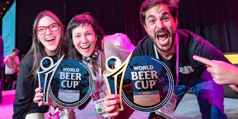 Winners at the World Beer Cup celebrating.