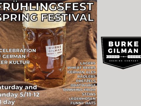 Poster for Frühlingsfest at Burke-Gilman Brewing.