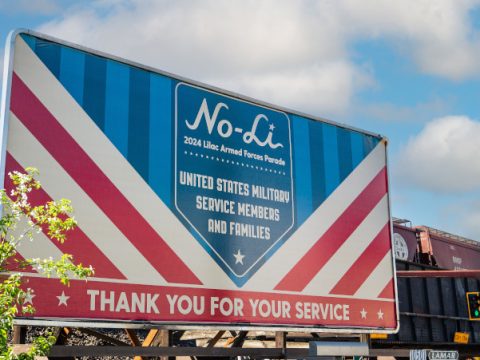 A billboard for No-Li Brewhouse.
