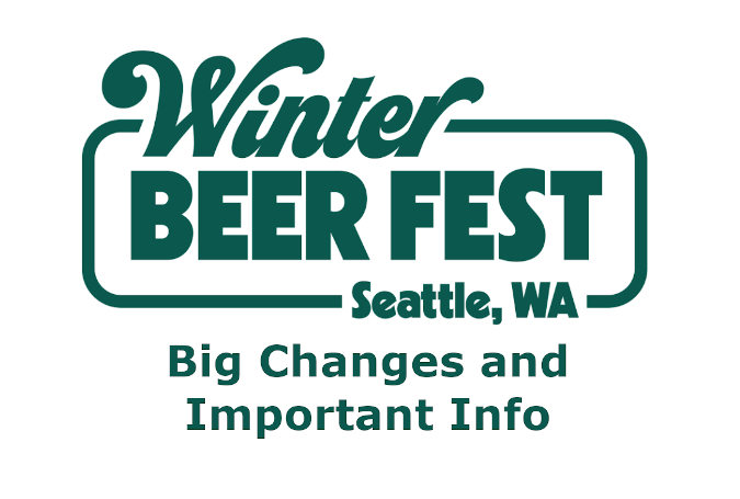 Poster announcing changes to WInter Beer Fest.