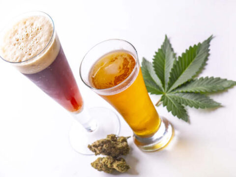 Alcohol and cannabis, marijuana and beer.