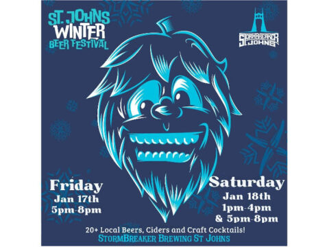 A poster for the St. John's Winter Beer Festival in Portland, OR