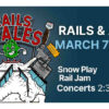The poster advertising Rails and Ales 2026 in Wenatchee, WA